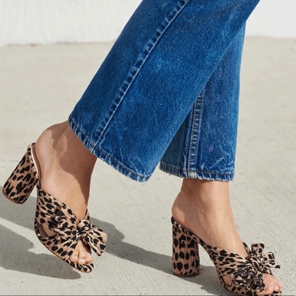 Loeffler Randall Shoes - NWT loeffler Randal dark leopard penny knot heel